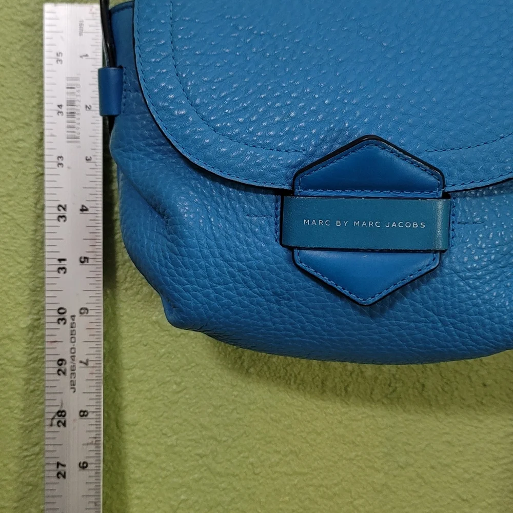 Marc by Marc Jacobs Vibrant Aquamarine Half Pipe Annabel Crossbody Shoulder Bag - Picture 9 of 16